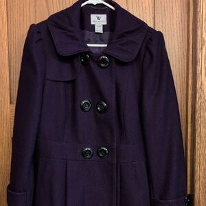 Worthington Dark Purple Trench Coat
